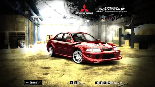 NFS Most Wanted : Mitsubishi Lancer Evolution VI GSR Tommi Makinen Edition - Performance Test