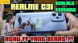 Realme C31 Ram 3GB Gameplay Test Free Fire || Handcam || Unisoc T612 (12nm) || Li-Po 5000 mAh