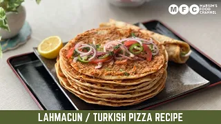 Lahmacun Recipe / Turkish Pizza 🍕/ Meat Pides / 2 Easy Methods With Pan & Oven!!!🌟