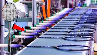 How It's Made Badminton Rackets In Factories | Yonex Badminton Racket Production ‎