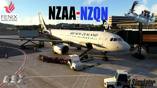 Fenix A320| FSLTL Vatsim | Real Life Air New Zealand Ops | Auckland to Queenstown |MSFS Live