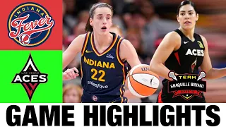 Indiana Fever vs Las Vegas Aces FULL GAME Highlights | Women's Basketball | 2024 WNBA