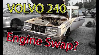 Junkyard Finds: Volvo 240 Engine Swap? | Mesquite Automotive