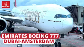 TRIP REPORT|Emirates Economy class|Dubai 🇦🇪to Amsterdam🇳🇱Emirates Boeing 777-300ER✈️