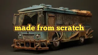 I built a bus from scratch! | Post Apocalyptic Bus Full Build Video