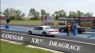 Cougar XR7-4.6 vs. Cougar XR7 Supercharged Drag Race