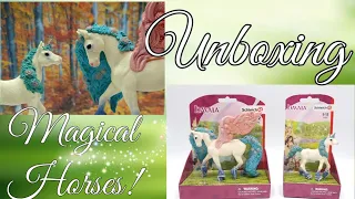 Schleich Bayala Blossom Pegasus 70590 And Blossom Unicorn Foal 70591 2020 Unboxing And Review