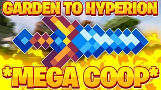 Mega Coop Garden from NOTHING to a HYPERION!! -- Hypixel Skyblock