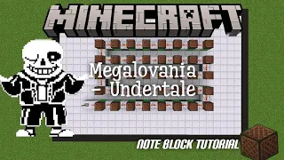 Megalovania - Undertale Theme In Minecraft Note Block Tutorial
