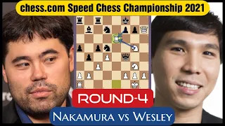 Hikaru Nakamura Crushed Brutally Wesley So in Just 29 Moves |chess.com Speed Chess Championship 2021