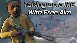 Taking on a MC's Stand Your Ground With Free Aim Gunplay (GTA Online)