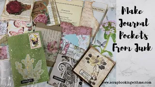 15 DIFFERENT ITEMS you can use TO MAKE BEAUTIFUL JOURNAL POCKETS