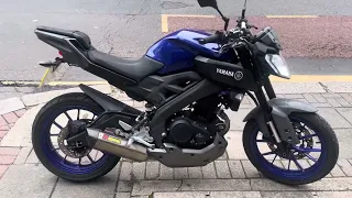 2017 Yamaha MT-125 Akrapovic exhaust