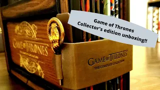 Game Of Thrones Complete Collection: Collector's edition Blu Ray Unboxing