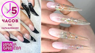 5 HOURS for Nail extension 😮 Long nails (VERY) 😮 Manicure AQUARIUM 😮 Irina Brilyova