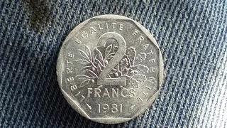 1981 2 FRANCS COIN - FRANCE !!