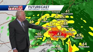 Video: When to expect the heaviest rain in Mass. on Saturday