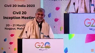 Nobel Laureate Kailash Satyarthi at the Civil20 India 2023