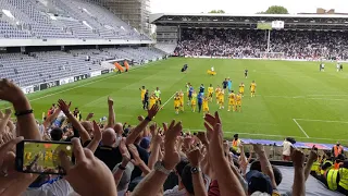 Reading Fans Celebrate A Terrific Away Win At Fulham