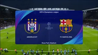 Anderlecht vs Barcelona | Master League PES 2021 | UEFA CHAMPIONS LEAGUE | [4K]