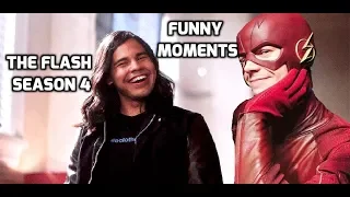 The Flash Season 4 - Funny moments