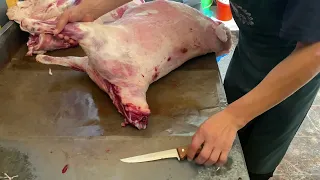 lamb meat in a fire, 2 lamb,ENG SUB