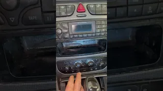 Mercedes 2001 C240 W203 V6 CLICKING NOISE IN DASH FIX - RECALIBRATING. STEPPER MOTOR