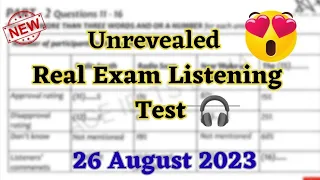 26 August 2023 IELTS exam Hard Listening test with answer out|19 August ielts exam listening |IDP&BC
