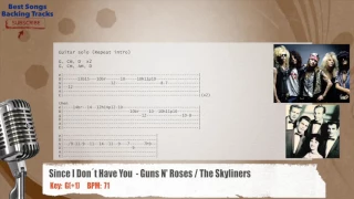 🎙 Since I Don´t Have You  - Guns N' Roses / The Skyliners Vocal Backing Track with chords and lyrics