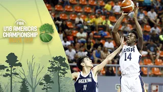 USA v Argentina - FIBA U16 Americas Championship 2019 [POR]