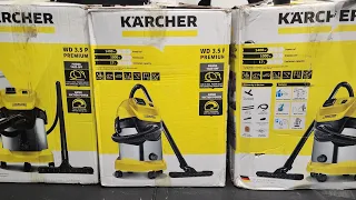 KARCHER WD 3.5P PREMIUM WET N DRY VACUUM CLEANER Unboxing / Review  and Stock by FE