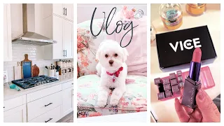 VLOG | New Vice Lipstick Swatches, Halloween Decor Shopping, Look at the New Kitchen