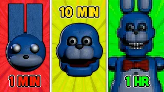 1 MIN vs 10 MIN vs 1 HOUR | FNAF Modeling Challenge