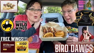 Buffalo Wild Wings Bird Dawgs, Brisket Tacos, Onion Rings and FREE Wings - Eat With Us!