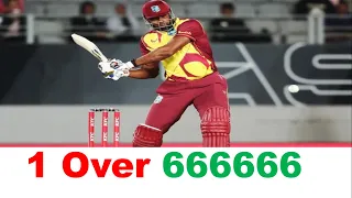 Kieron Pollard HITS Six Sixes in an Over! | West Indies vs Sri Lanka | 6 Sixes in 6 balls by pollard