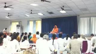 Reciting Mantras with Swami Dayananda in Coimbature