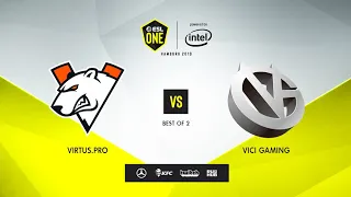 Virtus.pro vs Vici Gaming, ESL One Hamburg 2019, bo2, game 1 [Maelstorm & Jam]