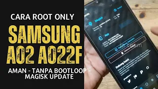 update..!!! cara root samsung a02 a022f android 11 / 12 aman tanpa bootloop