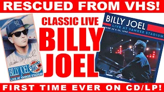 CLASSIC BILLY JOEL Live at Yankee Stadium Restored from VHS for CD/LP/DVD!