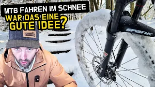 MTB FAHREN IM SCHNEE 🥶 WAR DAS EINE GUTE IDEE?