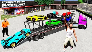 Delivering TRILLIONAIRE SUPER CARS in GTA 5!