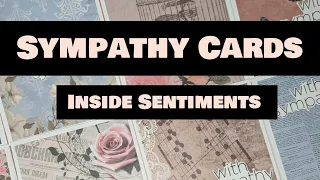 Inside Sympathy Card Message | Easy Cards Using 6x6 Pattern Papers