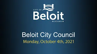 Beloit City Council Meeting - 10/04/2021