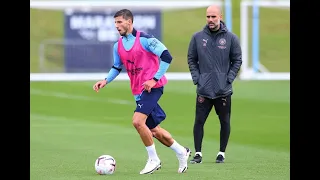 Manchester City Training today | Derby Preparations Against Manchester United in Old Trafford