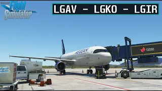 Microsoft Flight Simulator | Airbus A320 FENIX | AEGEAN | LGAV - LGKO - LGIR |