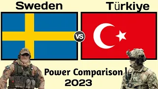 Sweden vs Turkish military power comparison 2023 | turkey vs Sweden military | world military power