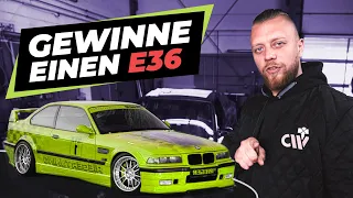 Wir verlosen eine BMW E36 328i Limo! | EP.1 | Kompletter Umbau in neuer Arbeitskleidung | COZY WORK