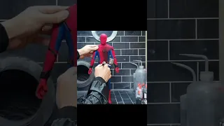 VENOM SPIDER MAN IN REAL LIFE 😱 SPIDER-MAN  🔥 IRON MAN 🔥  AVENGERS  #shorts #shortsfeed #spiderman