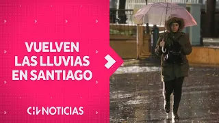 NUEVA JORNADA DE LLUVIA en Santiago: ¿Cuánta agua caerá y en qué horario precipitará con más fuerte?