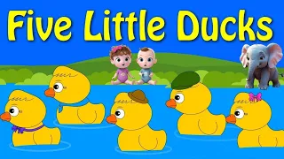 5 LITTLE DUCKS SONGS | The five Little Ducks | Ducks songs | Nursery Rhymes | | kids learning videos